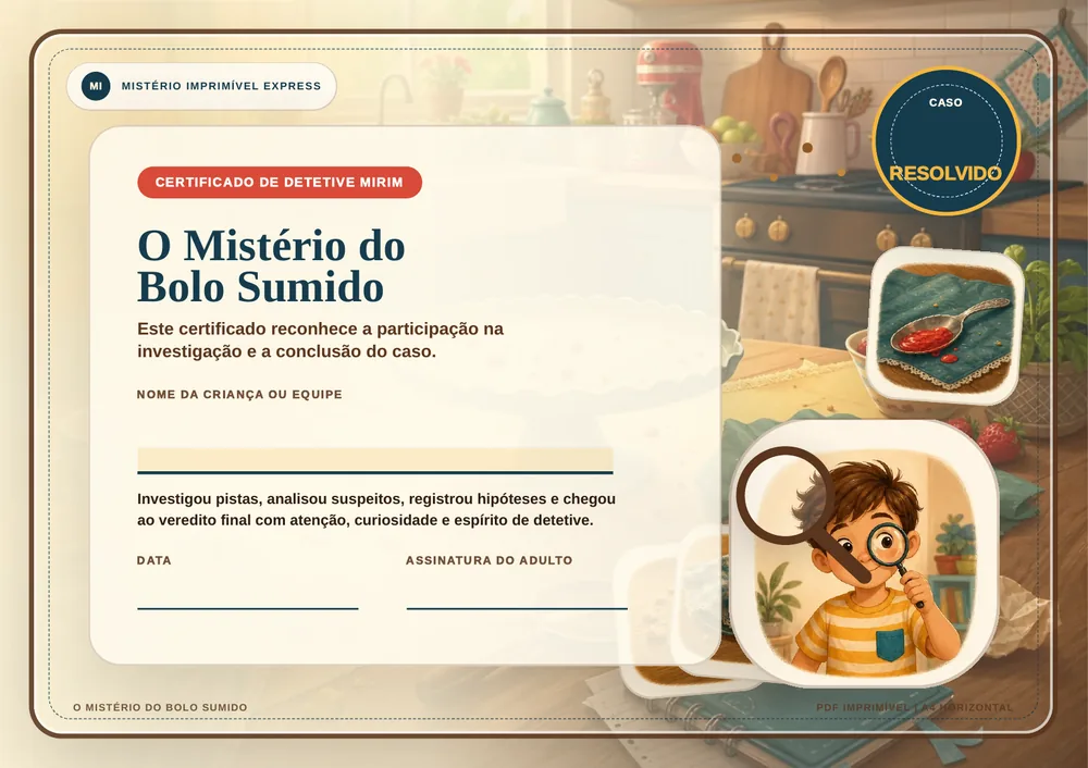 Certificado final de detetive